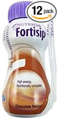 Fortisip Bottle Multipack (All Flavours or Mixed 12) 12 x 200ml (Chocolate)