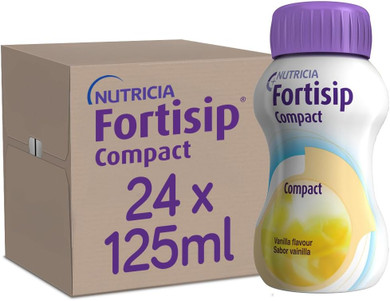 Fortisip Compact Liquid Vanilla 125ml x 24 Bottles