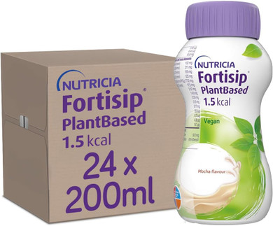Fortisip Plant-Based Mocha Drink 1.5kl, 200ml, Pack of 24