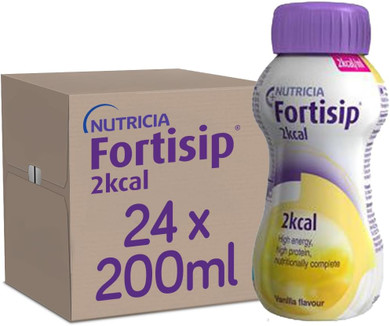 Fortisip 2.0 kcal Vanilla Milkshake, 200ml, Pack of 24