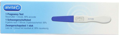 Alvita Mid Stream Pregnancy Test Kit Single