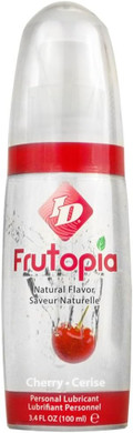 ID Frutopia Cherry Flavoured Lube & Sex Lubricant  100ml Pump Bottle  Sweet Flavoured Intimacy  Vegan Friendly, Sugar Free, Toy & Condom Safe