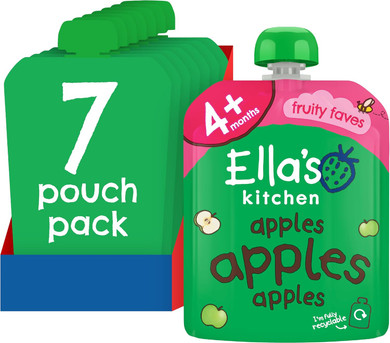 Ella's Kitchen Stage 1 From 4 Months First Taste - Apples 70 g (Pack of 7)