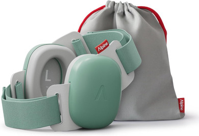 Alpine Muffy Baby Comfort - Ear Defenders for Babies and Toddlers - CE & UKCA Certified - Unique Headband for Safe Fit & Comfort Multi-adjustable for Ages Up To 48 Months - 24dB Sound Reduction, Green