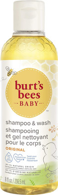 Burts Bees Baby Shampoo & Body Wash, Gentle Baby Wash For Daily Care, Tear-Free And Paediatrician-Tested, 236.5 ml (Pack of 2)