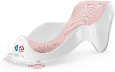 Angelcare Soft Touch Mini Bath Support- Pink - Newborn Bath Seat, Infant Bathing, Non-Slip, Easy Clean