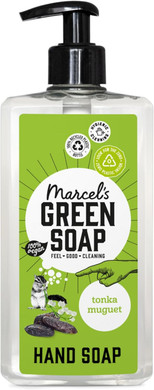 Marcel's Green Soap - Hand Soap Tonka & Muguet - Handwash Dispenser - Eco friendly - Vegan - 97% Biodegradable - 500 ML