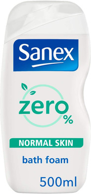 Sanex Zero% Bath Foam for Normal Skin, 500 ml