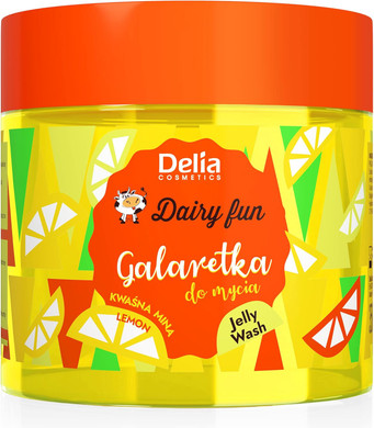Delia Cosmetics - Dairy Fun - Apple Jelly for Body Wash - Cleans and Refreshes - Scented and Smooth Skin - Intense Juicy Apple Fragrance - Natural Extracts - 350 g