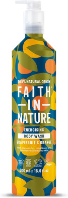 Faith In Nature - Natural Body Wash Aluminium Bottle - Vegan & Cruelty Free, No SLS or Parabens - 500ml, Coconut