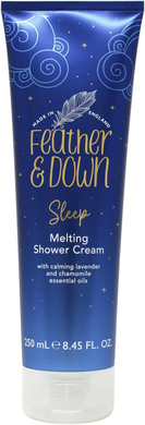 Feather & Down Sweet Dream Melting Shower Cream (250ml) - With Calming Lavender & Chamomile Essential Oils. Cruelty Free. Vegan Friendly. Natural Extracts. (Pack of 2)