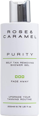 Rose & Caramel Purity Gradual Self Tan Fade Away Shower Gel