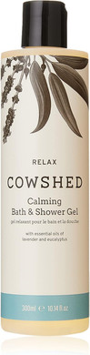 Cowshed Relax Calming Bath & Shower Gel - 300ml - Vegan Body Wash for Women & Men | Parabens Free Relaxing Shower Gels | Moisturising Bath Gel for Women - Natural Relaxing Body Wash