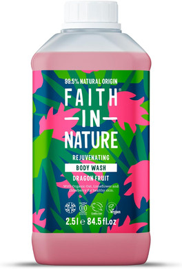 Faith In Nature Natural Lavender & Geranium Body Wash, Relaxing Shower Gel, Vegan & Cruelty Free, No SLS or Parabens, 2.5L Refill