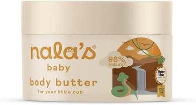 Nala's Baby Body Butter | Award-winning | 98% Natural | Dermatologically-tested and Paediatrician-approved | Soothing Oat | Vegan | Nalas Baby