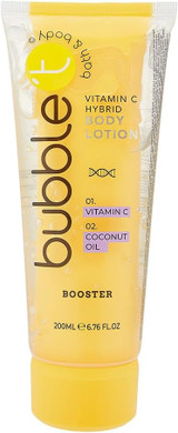 Bubble T Cosmetics Hyaluronic Acid Hybrid Lotion with Almond Oil, Dual-Tube Moisturiser for Soft, Supple Skin 200ml 2-Pack