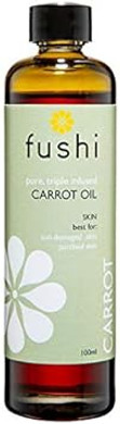 Fushi Carrot Oil, Fresh-Pressed, Rich In Beta Carotene, Vitamins A, B, C, D And E And Essential Fatty Acids, Best For Sun Damage Skin, Parched Skin & Fine Lines, Manufactured In The Uk