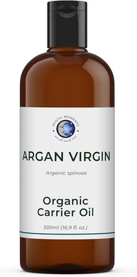 Mystic Moments | Argan Virgin Organic Carrier Oil 125ml | Cold Pressed Argania Spinosa from Morocco | Rich in Antioxidants & Omega Fatty Acids | Skincare, Hair & Nail Treatment | Vegan GMO Free