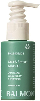 Balmonds Scar and Stretch Mark Oil 50ml - 100% Natural Blend of Rosehip, Borage and Sea Buckthorn Oils - Helps Improve The Appearance of Scars, Uneven Skin Tone, Acne Scars & Stretch Marks