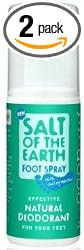 Salt Of the Earth Foot Spray Deodorant 100ml X 2 (Pack of 2)