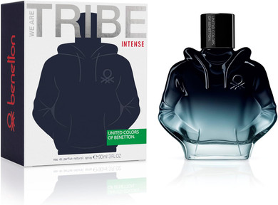 United Colors of Benetton - We Are Tribe Intense Eau de Parfum for Men - Long Lasting - Young, Modern and Intense Fragance - Lavender, Wood, Amber and Fruity Notes - Ideal for Day Wear - 90ml