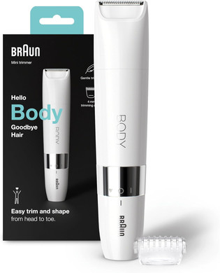 Braun Eyebrow Trimmer Women's Precision Trimmer for Trimming/Styling/Shaping/Contour Adjustment, Hair Removal Face for Women, Eyebrow Trimmer, Travel/Travel, FG1106