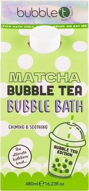 Bubble T Cosmetics Matcha Tea Bubble Bath 480ml, Suitable for All Skin Types