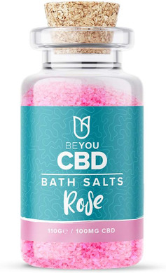 BeYou CBD Infused Bath Salts 100mg, Soothe Sore Muscles, Relax & Restore Tired Muscles, All Natural