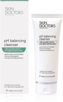 Skin Doctors pH Balancing Cleanser | Daily Facial Cleanser | Avocado Extract | Lactic Acid & Alpha Hydroxy Acid (AHA) | Cleanses | 100ml