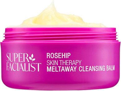 Super Facialist Rosehip Cleansing Balm  Nourishing Makeup Remover Balm & Face Cleanser  Gentle Formula for All Skin Types  Melts Away Impurities 100ml