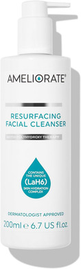 Ameliorate Resurfacing Facial Cleanser 200ml | Lab6, Bio Honey Acids, Prickly Pear extract | Dermatologically tested
