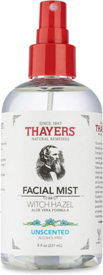 Thayers Witch Hazel Gentle Facial Mist Unscented Toner Lotion with Organic Aloe Vera 237ml