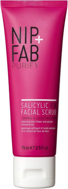 cNip + Fab Salicylic Acid Fix Scrub for Face with Vitamin E and Volcanic Rock Exfoliating Facial Cleanser Exfoliant for Pores and Oil Control, 75 ml