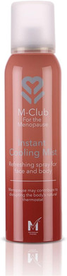 M-Club Instant Cooling Spray for Face & Body 150ml  Instant Relief for Menopause Hot Flushes, Overheating & Night Sweats  Non-Sticky Moisturising Mist, Hydrates & Relieves - Alcohol-Free Formula
