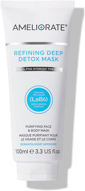 Ameliorate Refining Deep Detox Mask 100ml | Lab6, Lactic Acid, AHAs | Dermatologically tested