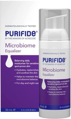 Purifide by Acnecide Microbiome Equalizer Face Moisturiser for Acne Prone Skin, Blemish Control Face Cream, 50ml