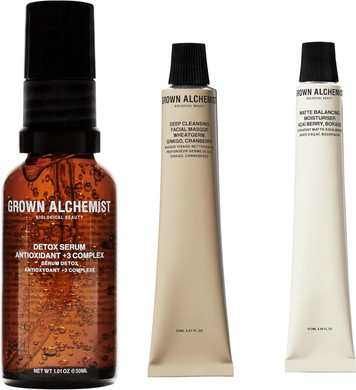 Grown Alchemist Detox Essentials Skincare Kit - Skin Care Set Gift Exclusive - Detox Niacinamide Serum for Face 30 ml, Moisturising and Hydrating Matte Moisturiser 12 ml Deep Cleansing Face Mask 20 ml