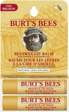 Burt's Bees Lip Balm Multipack, Chapstick Lip Balms With Beeswax And Vitamin E, Duo Value Pack, 2x4.25g