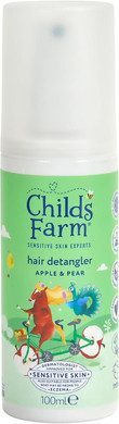 Childs Farm 3 in 1 Hair Detangler Spray, Heat Styling Protector, Apple and Pear Fragrance, Children, Kids, 100ml