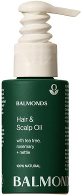 Balmonds Hair, Scalp & Beard Oil 50ml with Rosemary, Hemp & Tea Tree - Natural Conditioning Treatment for Dry, Itchy Scalps - Nourishes & Moisturizes