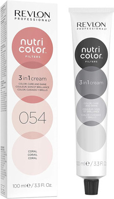 REVLON PROFESSIONAL NUTRI COLOR FILTERS, Bright Semi-Permanent Direct Hair Dye, 054 Coral, 100 Ml