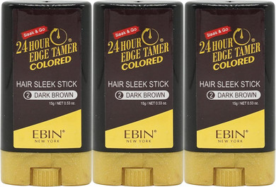 EBIN NEW YORK 24 Hour Colored Sleek Stick_Natural Black 3pack