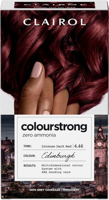 Clairol Colour Strong Permanent Hair Dye - 4.46 Intense Dark Red