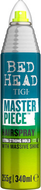 Bed Head by TIGI - Masterpiece Shiny Hairspray - Strong Hold - High Shine Finish - Travel Size Hair Styling - 80 ml