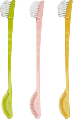 EBIN NEW YORK 24 Hour Edge Tamer Brush 2-in-1 Brush & Comb 3pack  Nylon, Dual-ended, No Flaking | Regular, Hard, Extreme