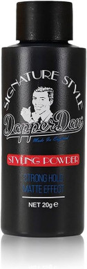 Dapper Dan Signature Style Styling Powder, Easy Application Hair Texture Powder for Men, Provides a Strong Matte Hold, Thickening and Voluminous Finish, Unscented, 20g