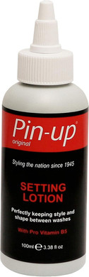Pin-up Setting Lotion, Perm Setting Lotion for Flexible Hold and Deep Shine, Helps Hold Style and Shape Between Washes with Pro Vitamin B5, 100ml
