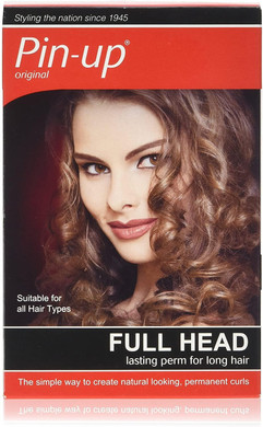Pin-Up Original Full Head 100ml Perm Kit for Long Hair, Creates Long-Lasting Curls or Waves, Suitable for Curly, Wavy Hair