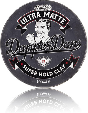 Dapper Dan Super Hold Ultra Matt Clay 100ml, clear