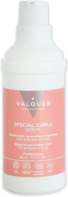 Valquer Serum for Curly Hair, Curly Method for Defined, Natural Curls. Soft, Frizz-Free Hair. With an Elixir Blend of Oils and Butters. Vegan. 30 ml